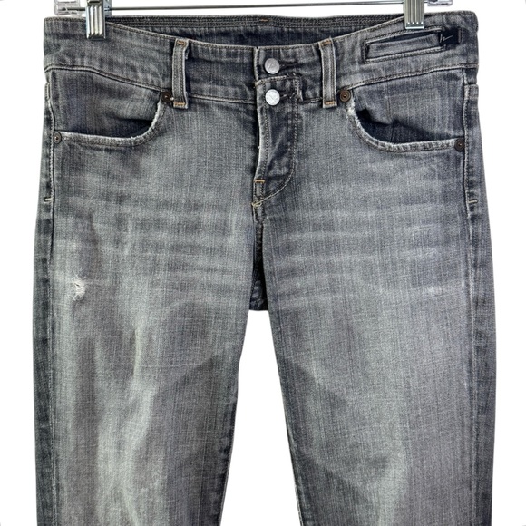 Citizens Of Humanity Double fly pant crops jeans raw hem traveler #072 stretch - Picture 2 of 16